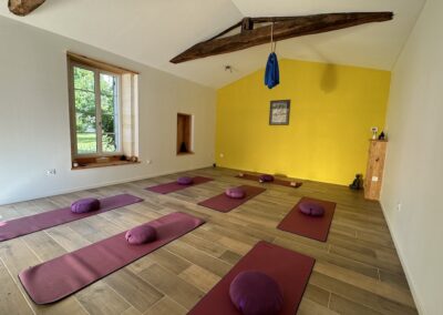 petite salle de yoga de la Maison Welcome